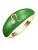 Glanzstücke München Ring  goud / groen / zilver