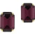 OTAZU Lady Di Earrings Amethyst Purple