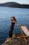 TRENDYOLMİLLA Dames Zwart Ajour Maxi Mouwloos Strandkleding Bodycon Jurken