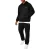 Slazenger Herenbroek van fleece met open zoom (Zwart)
