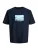 JACK & JONES Shirt ‘JORNORREBRO’  nachtblauw / lichtblauw / karamel