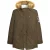 Lambretta Heren Sherpa gevoerde Parka (Kaki Groen)