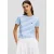 Karl Lagerfeld Ikon Stripe Boxy T-shirt Ultramarine-cream Stripe