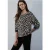 Street One Dames Bedrukte blouse met ronde hals in Zwart