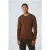 No Excess Pullover Crewneck 2 Coloured Jacquard Caramel