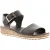 Hush puppies ellie dames leren wedge sandalen zwart