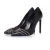 Saint Laurent Zwarte leren pumps met rits
