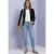 Corduroyblazer met reverskraag en knopen