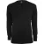 Urban Classics Heren Basic Henley T-shirt met lange mouwen (Zwart)