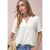 Street One Dames Blouse met korte mouwen in mousseline kwaliteit in Wit