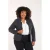 Paprika cropped blazer zwart met glitter