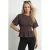 HYPEDROP top met peplum – bruin