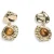 PIECES oorbellen PCANASTACIA goudkleurig