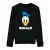 Disney Jongens Donald Duck Gezicht Katoenen Sweatshirt (Zwart)