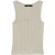 Vero Moda vmpeach sl u-neck top 10343671 oatmeal