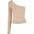 Dames-T-shirt met asymmetrische lange mouwen Urban Classics