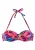 BUFFALO Bikinitop  blauw / geel / bessen / pink
