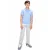 Retour Jeans polo fijn gebreid lichtblauw