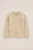 WE Fashion – Jongens T-shirt met borstzak en structuur – Relaxed Fit – Beige – Katoen –