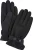 Profuomo Handschoenen Wol Zwart Leer