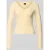 Gina Tricot Slim fit shirt met lange mouwen en V-hals