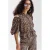HARPER & YVE peplum top met dierenprint bruin