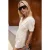 TRENDYOLMİLLA Dames Wit Effen Kort / Mini Kort Blousejurk Jurken