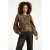 Smashed Lemon Kort zwart en bruin cheetah print damesjack |