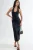 Halter neck midi bodycon jurk