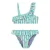WE Fashion one shoulder gebloemde bikini met ruches – turquoise