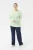 T-shirt met lange mouwen Regular fit white green