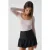 Minirok met ruches en hoge taille