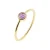 Amethist ring met vergulding voor vrouwen Sloya Gemia