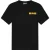 Malelions Men Iconic Slim T-Shirt | Black/Light Orange