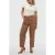 JOSH V imitatieleren barrel broek – cognac