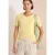 Cecil Dames Basic katoenen shirt in Geel
