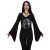 Spiral Dames/Dames Reaperette Gothic Flared T-shirt (Zwart)