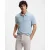 Passerzip Polo Shirt in Lichtblauw