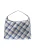 faina Handtas  donkerblauw / bruin / wit