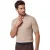 Thomas Maine polo trui camel lyocell 3-knoops