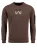 Key Largo Sweatshirt ‘ELECTION’  bruin / zwart / wit