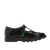 Kickers Meisjes Infant Fragma T-Bar Patent Schoenen in Zwart
