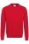 HAKRO 475 Comfort Fit Sweatshirt ronde hals rood, Effen