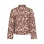 JDY gebloemde quilted jas – donkerrood