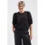 Lady Day top met zebraprint – donkerbruin/zwart