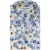 overhemd korte mouw Ledub normale fit blauw geprint bloemen