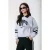 Colourful Rebel sweater grijs melange met glitter