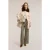 Motivi Long Down Jacket With High Collar White
