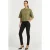 Summum Woman 3/4 Sleeve Embellished Sweatshirt Combat Green