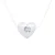 Diamond Necklace HART 0030 Cts Nylon Transparant 925